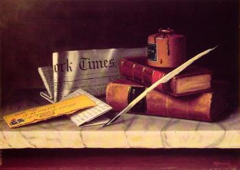 威廉 邁尅爾 哈尼特 Still Life with Letter to Thomas B Clarke